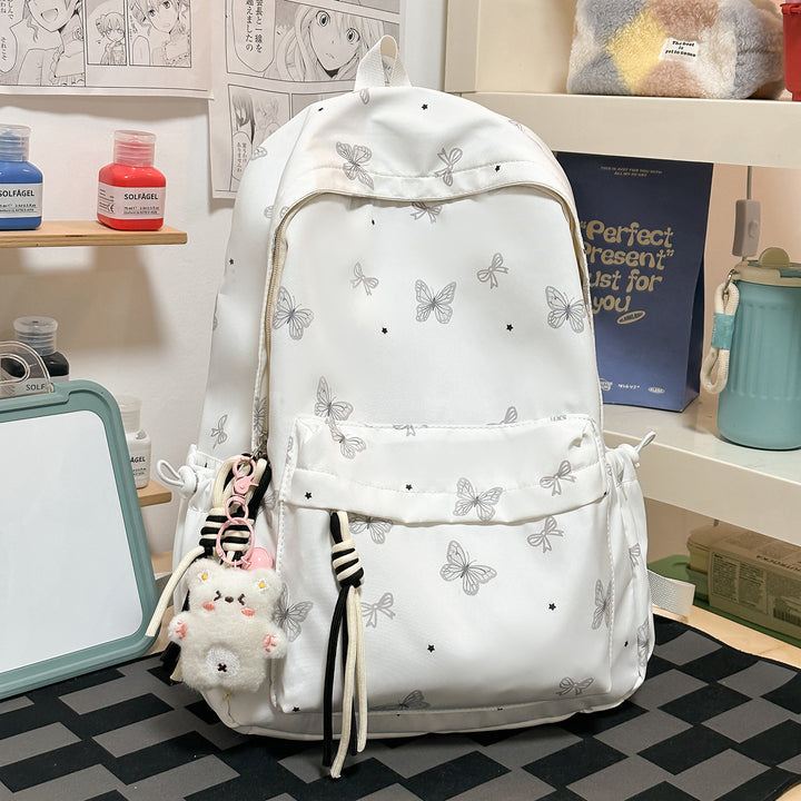 Charming Butterfly Print Casual Backpack Stornfield