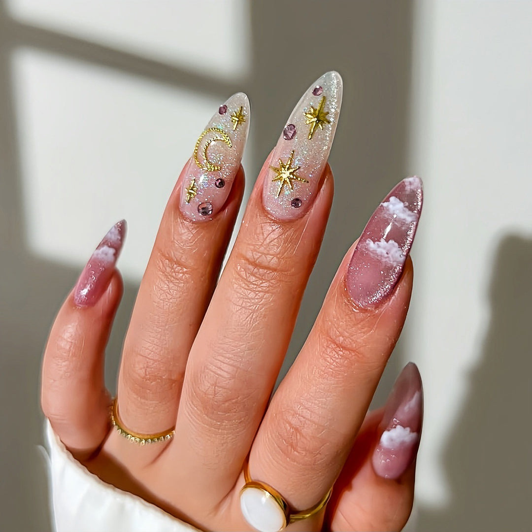 Decorative Thematic Press-On Nail Art Extensions Stornfield