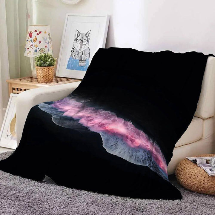 Ocean Wave Printed Decorative Throw Blanket