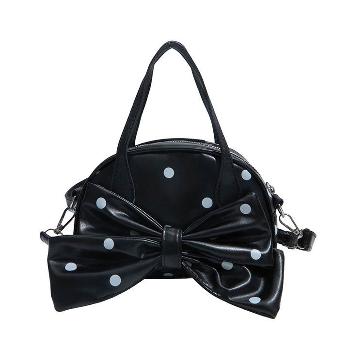 Bow-Embellished Handheld Purse