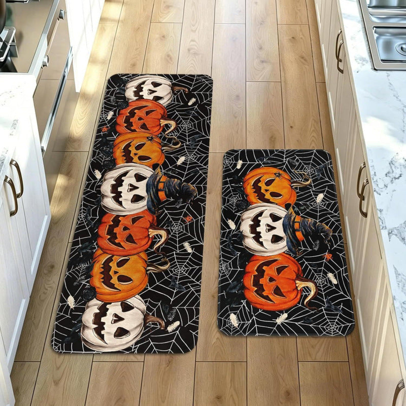 Floral Patterned Kitchen Runner Mat
