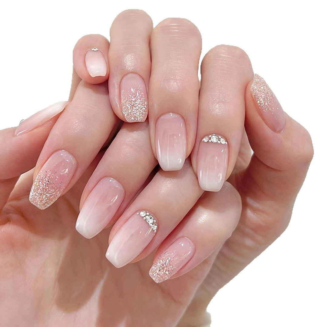 Elegant Ombre Glitter Nail Enhancements Stornfield