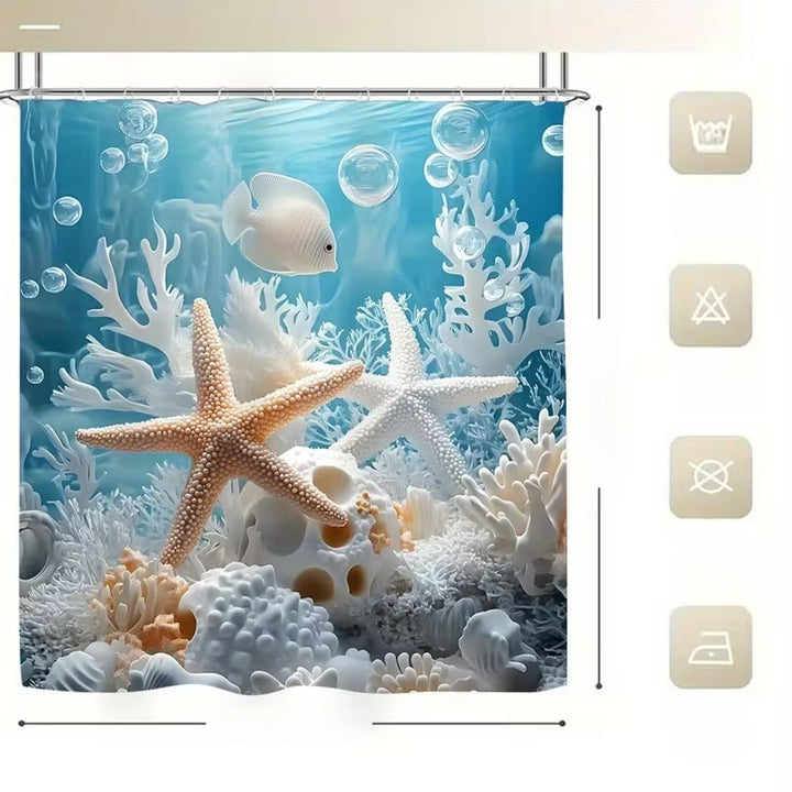 Coastal Scene Shower Curtain Stornfield