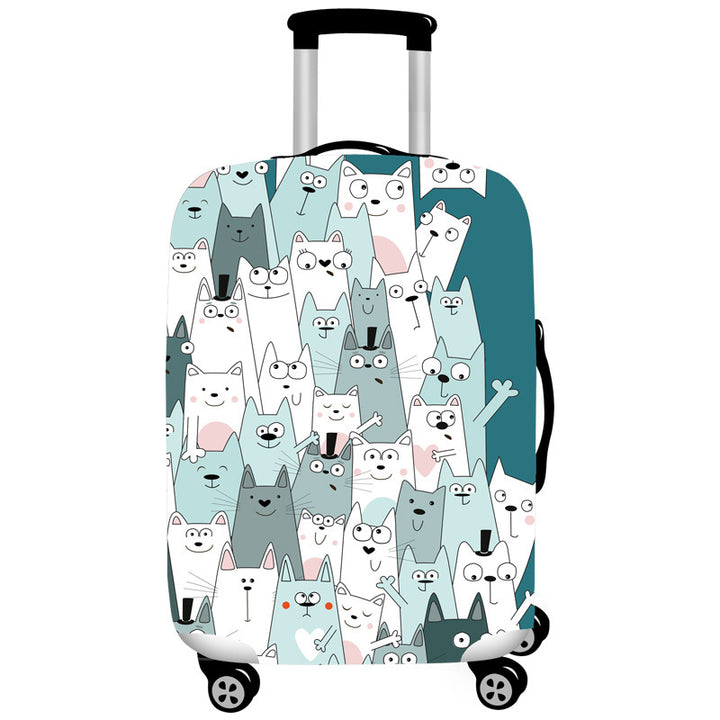 Women's Hard Shell Suitcase with Cute Cat Design Stornfield