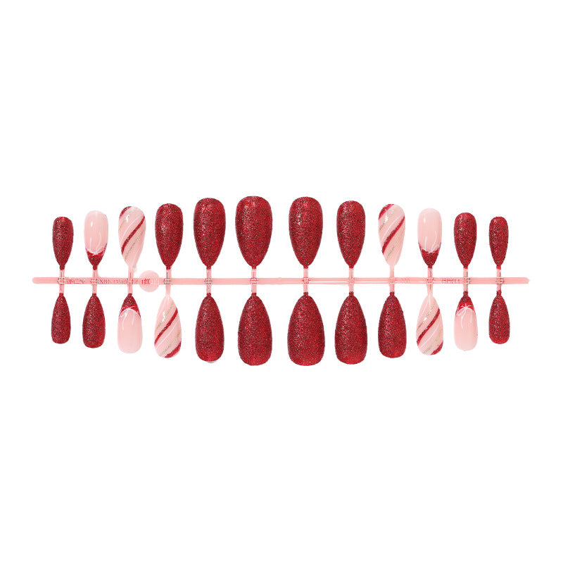 Elegant Glittering Press-On Nail Set Stornfield