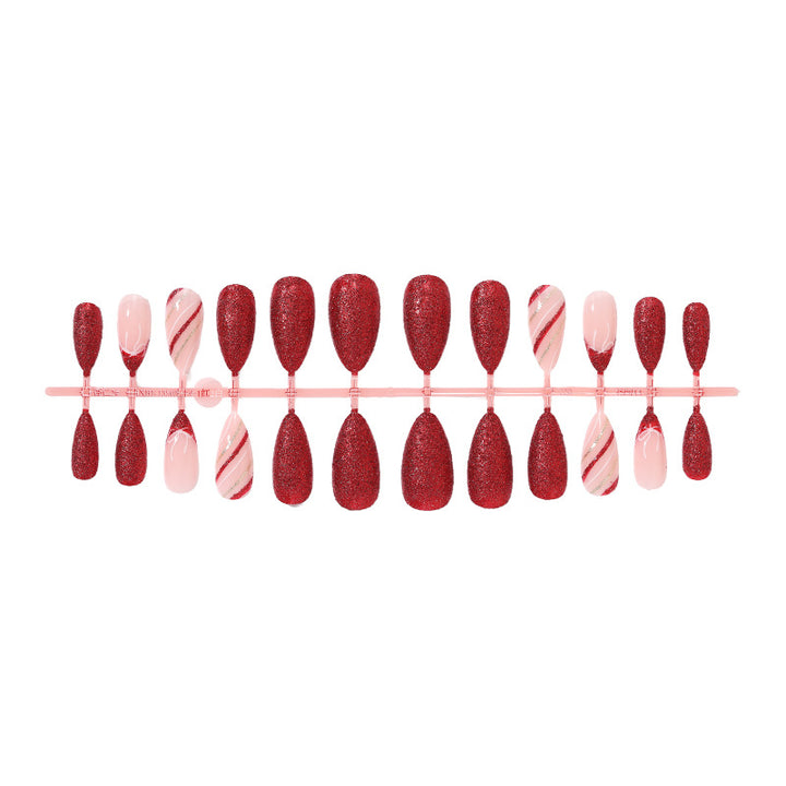 Elegant Glittering Press-On Nail Set Stornfield