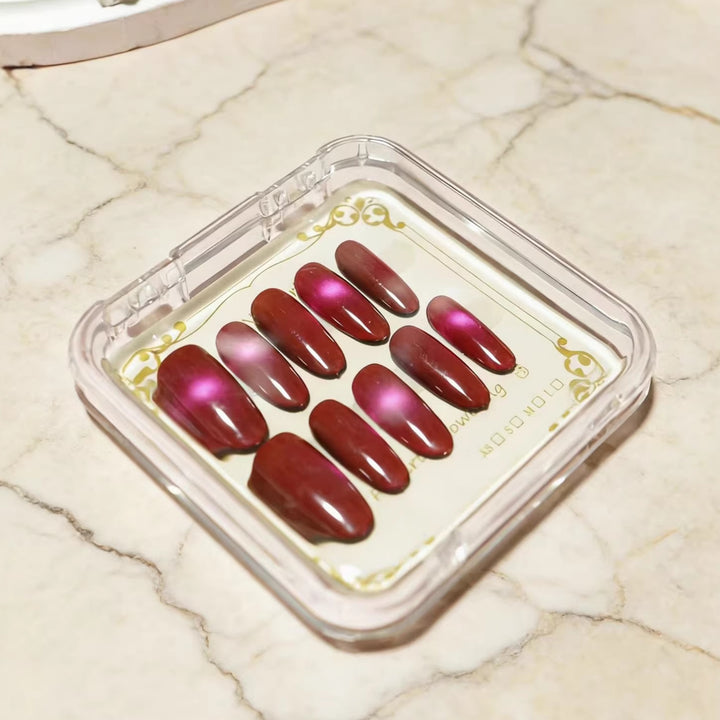 Glossy Almond-Shaped Press-On Nail Extensions Stornfield