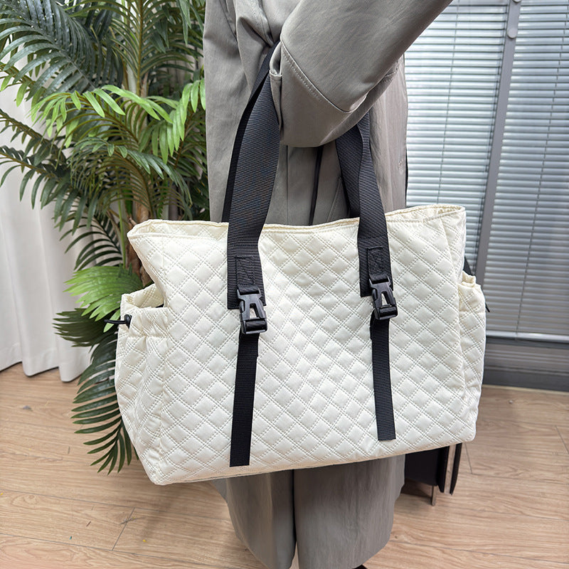 Quilted Multi-Compartment Tote Bag Stornfield
