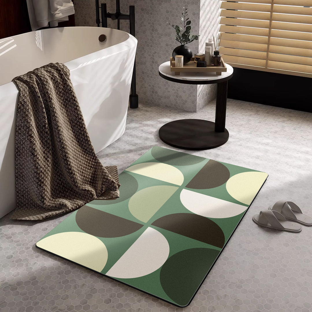 Modern Geometric Bath Mat