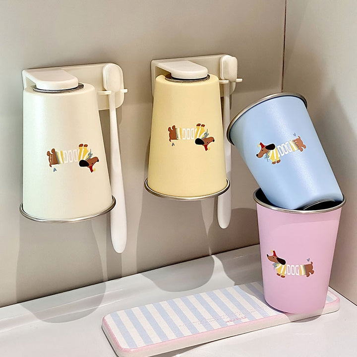 Wall cup holder with creative animal motif Stornfield
