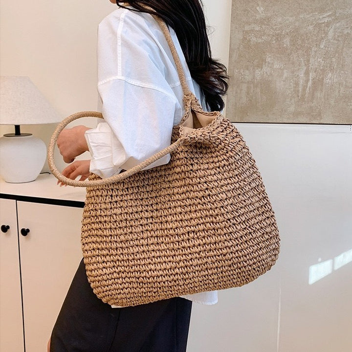 Handbag Made of Handwoven Natural Material with Generous Interior Stornfield