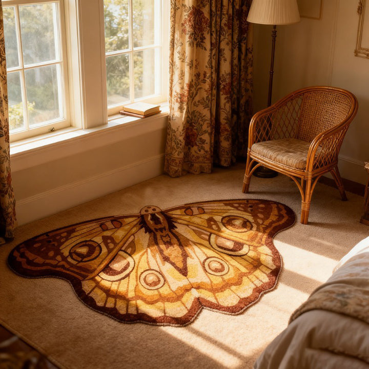 Artistic Butterfly Shaped Area Rug