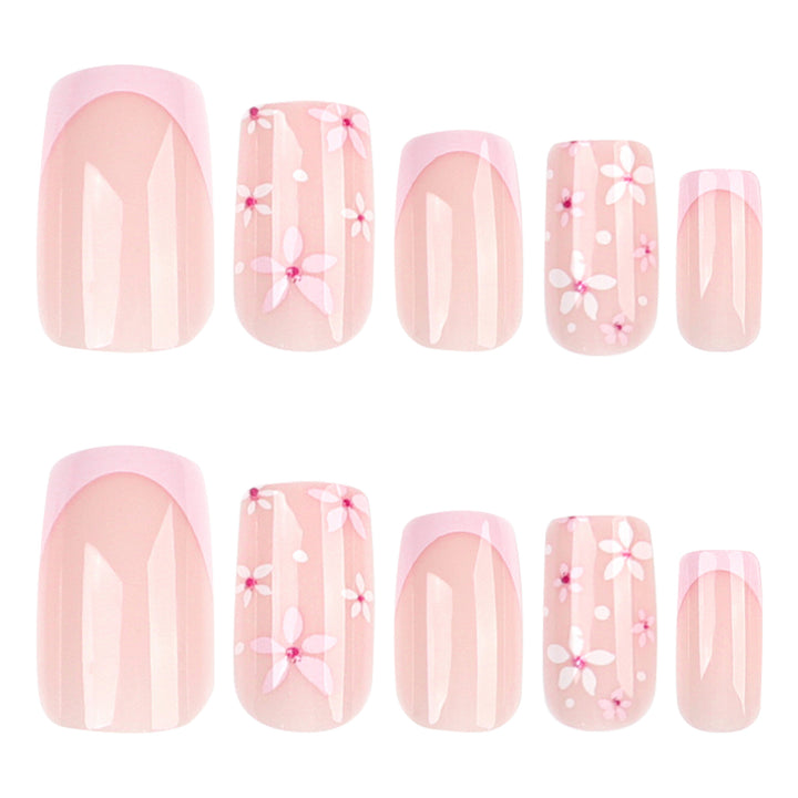 Artful Nail Extensions with Floral Designs Stornfield