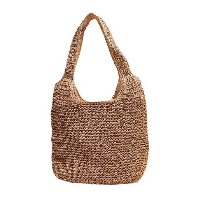 Spacious and Handcrafted Straw Tote Bag with Comfortable Shoulder Strap Stornfield