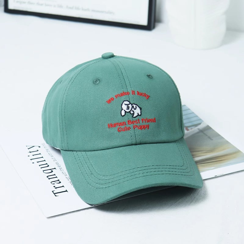 Women's Embroidered Puppy-Themed Baseball Cap Stornfield