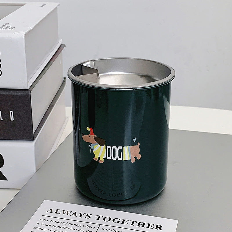 Thermal mug with funny dog breakfast design Stornfield