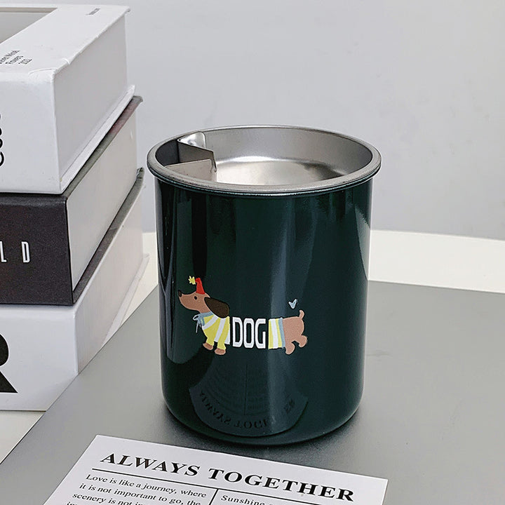 Thermal mug with funny dog breakfast design Stornfield