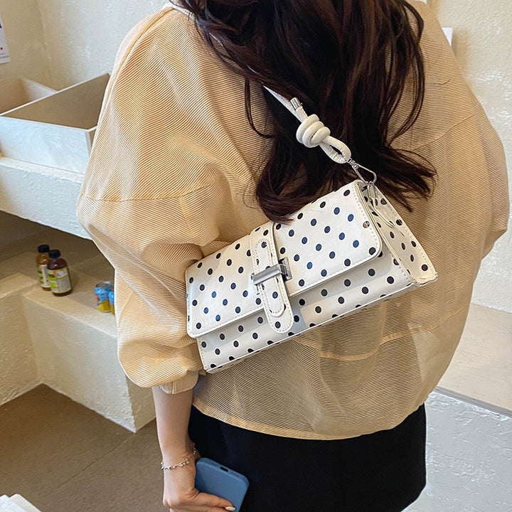 Polka Dot Structured Evening Handbag
