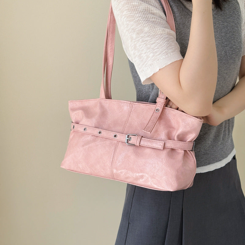 Glossy Patent Leather Tote Bag
