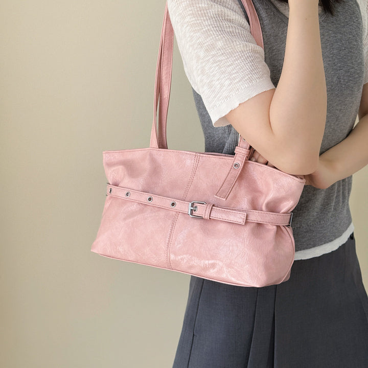 Glossy Patent Leather Tote Bag