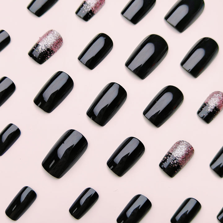 Press-on nails with shimmering ombre effect Stornfield