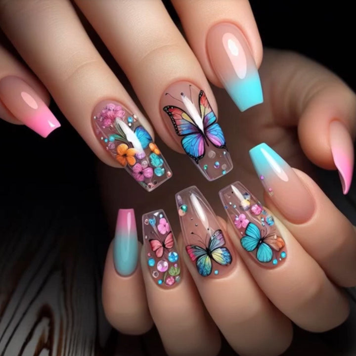 Artistic Butterfly Nail Decoration Set Stornfield