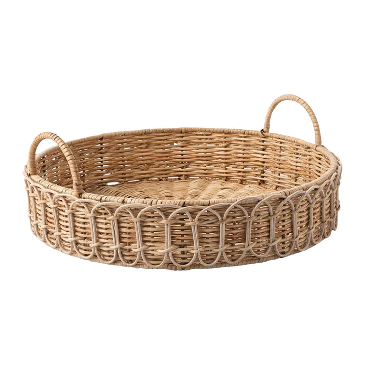 Elegant braided serving basket Stornfield