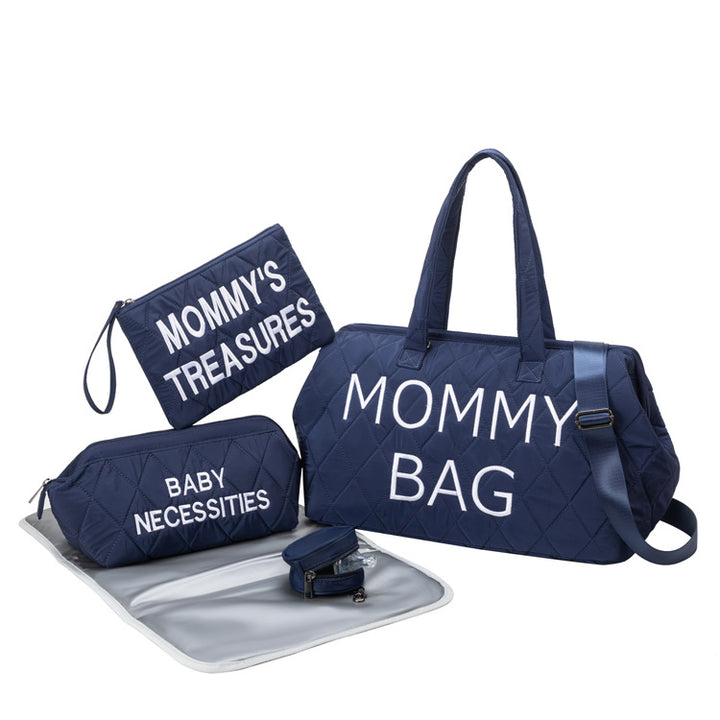 Multi-Functional Quilted Diaper Tote Set Stornfield
