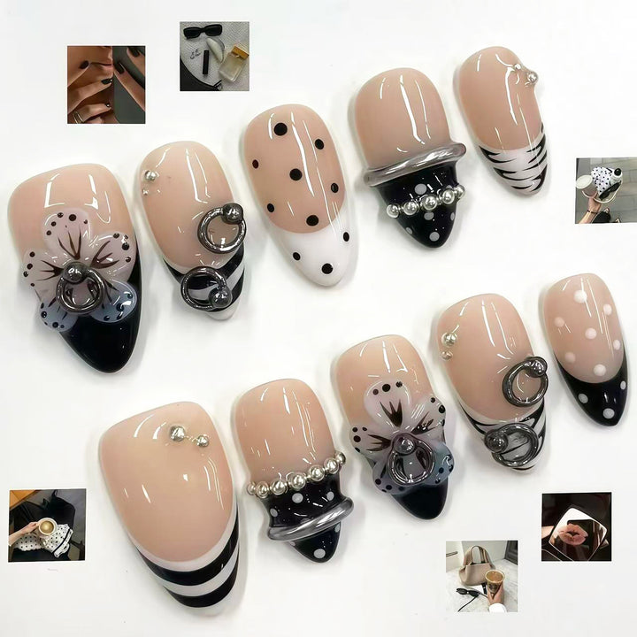 Stylish Nail Art Press-On Set