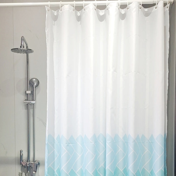 Geo-Patterned Shower Curtain Stornfield