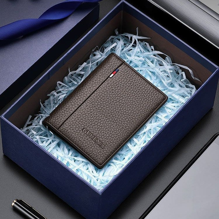 RFID-Blocking Leather Card Holder