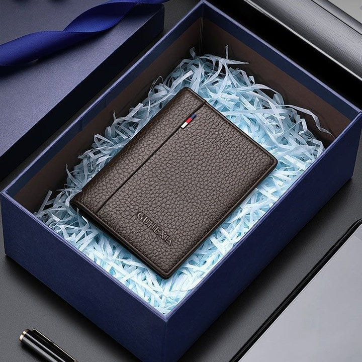 RFID-Blocking Leather Card Holder