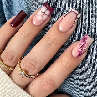 Creative 3D Bow and Pearl Nail Extensions Stornfield