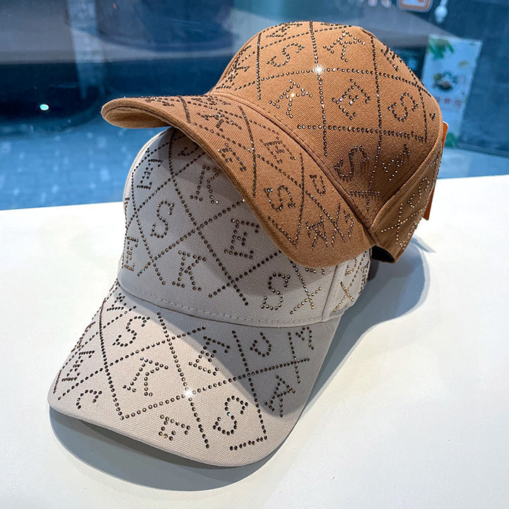 Women's Rhinestone-Embellished Adjustable Baseball Cap Stornfield