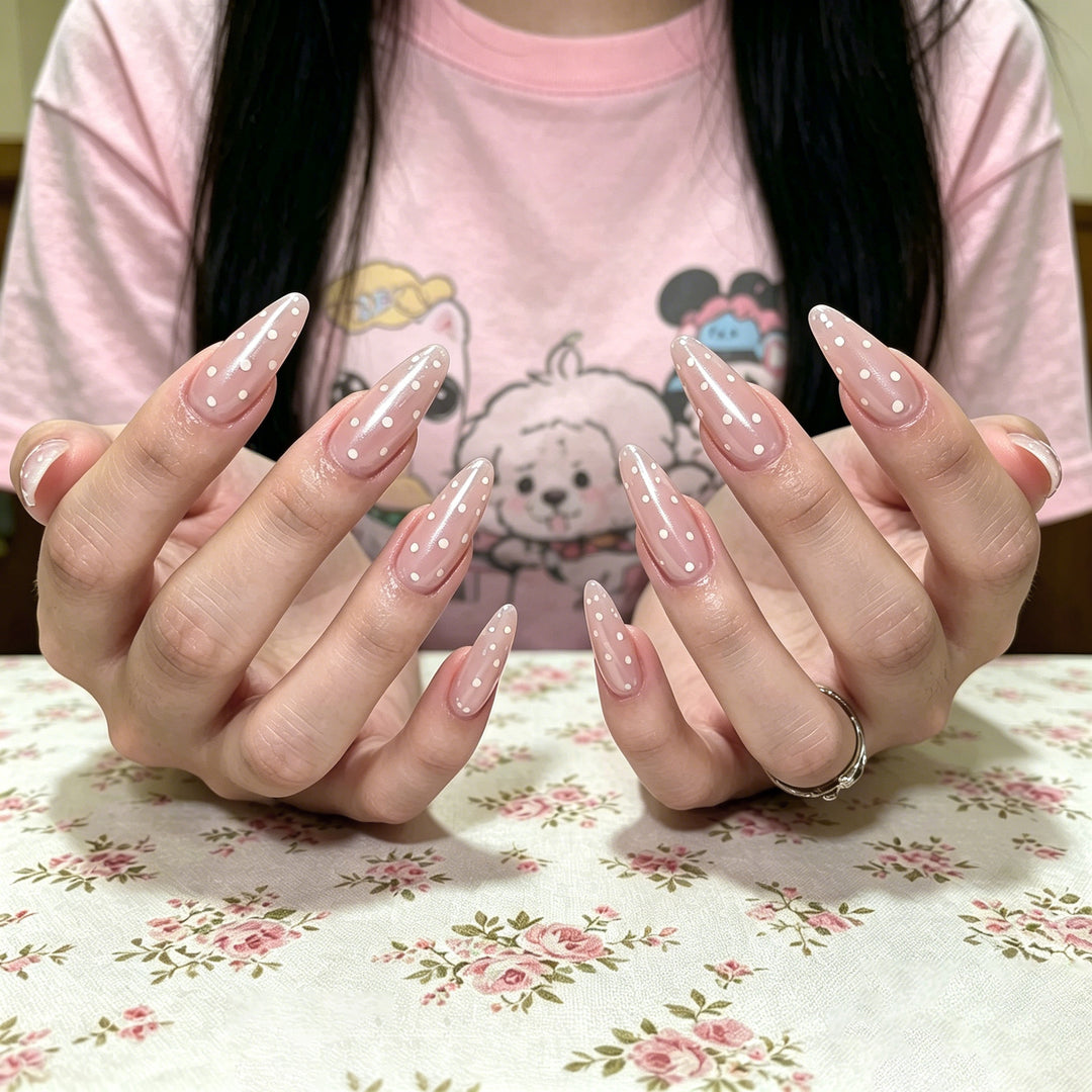 Elegant Almond-Shaped Nail Enhancements Stornfield