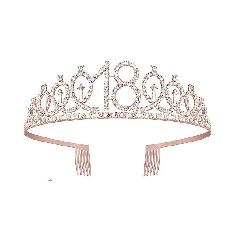 Women's Crystal-Embellished Tiara with Elegant Design Stornfield