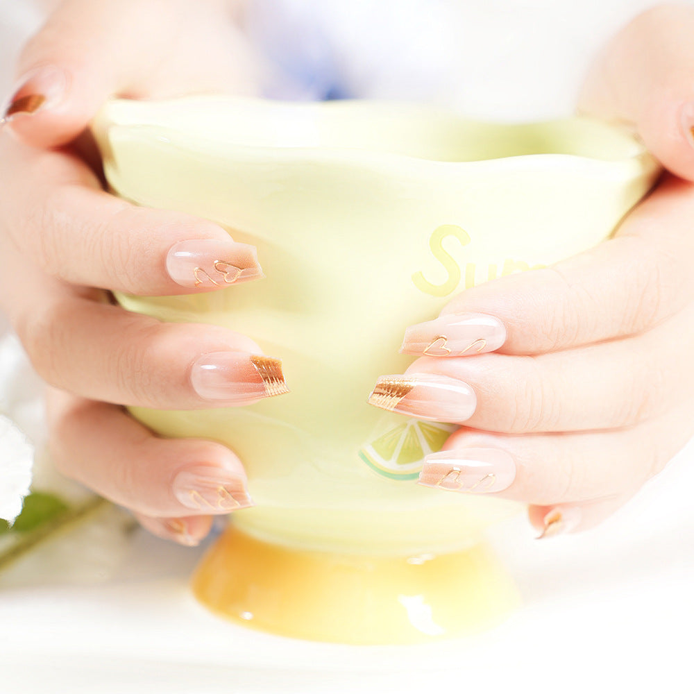 Intricate Nail Art Press-On Tips Stornfield