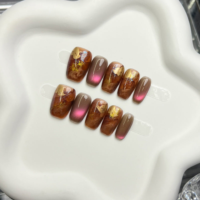 Artistic Gradient Press-On Nail Tips