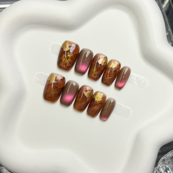 Artistic Gradient Press-On Nail Tips