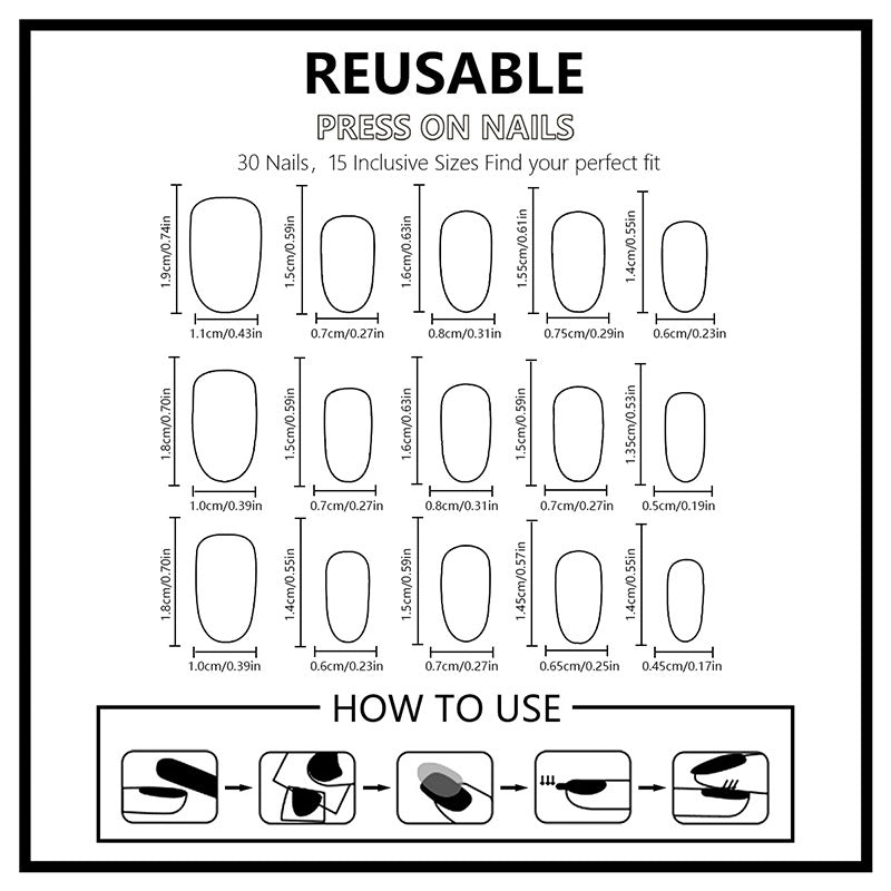 Glamorous artificial nails Stornfield