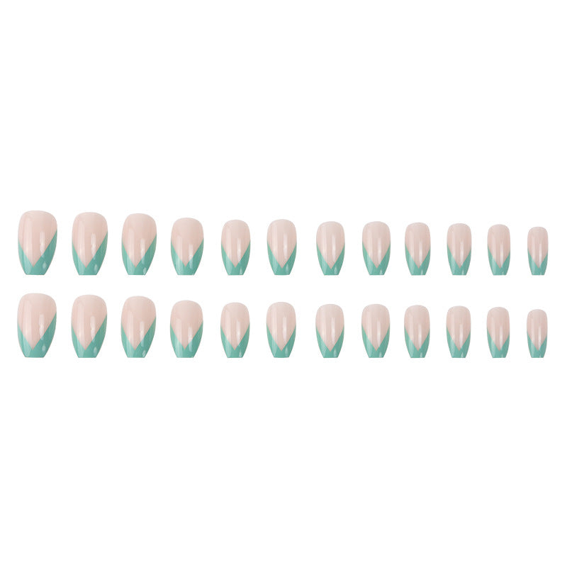 Stylish French Tip Stiletto Press-On Nails Stornfield