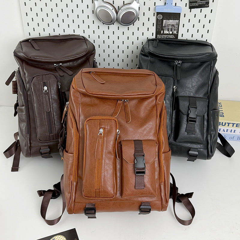 Multi-Functional Leather Backpack Stornfield