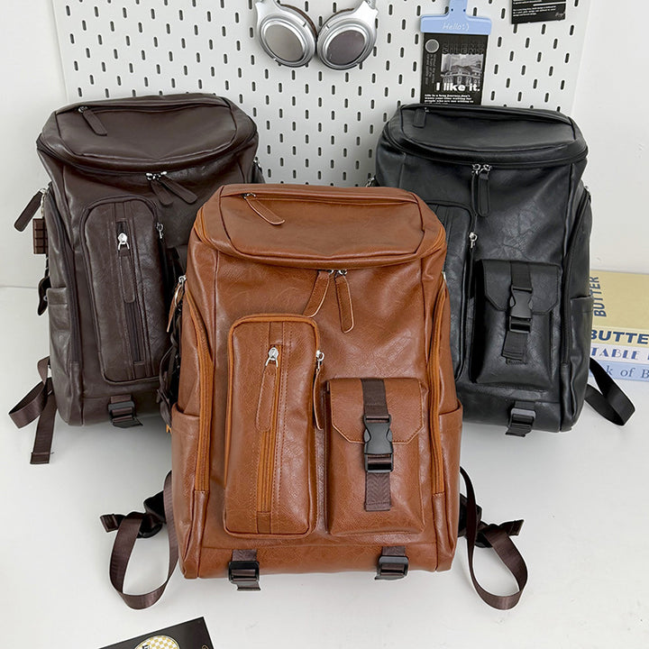 Multi-Functional Leather Backpack Stornfield