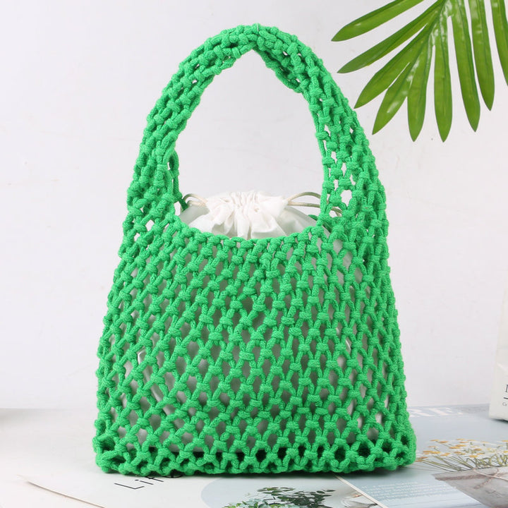 Hand-knotted tote bag made of natural cotton Stornfield