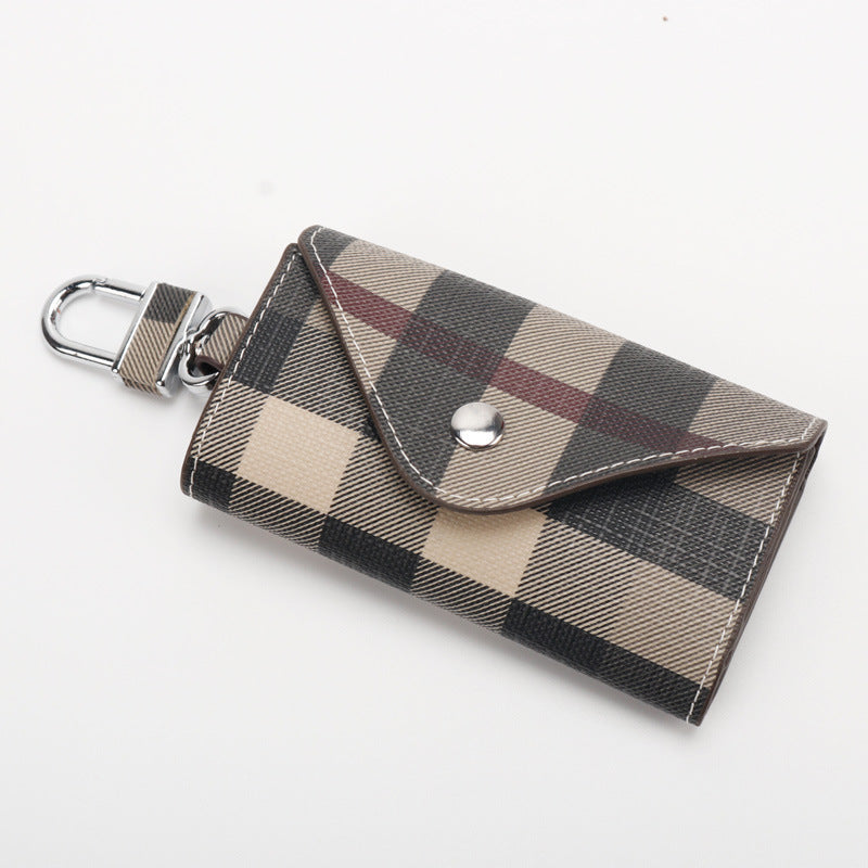 Checkered Pattern Keychain Wallet Stornfield