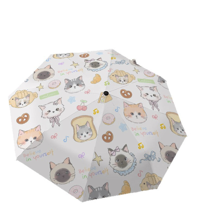 Women's umbrella with cute cat pattern Stornfield