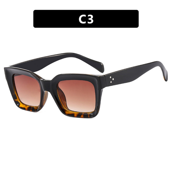 Women's fashionable square sunglasses with narrow frame Stornfield