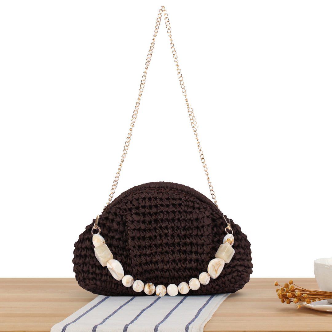 Shoulder bag with elegant pearl decoration Stornfield