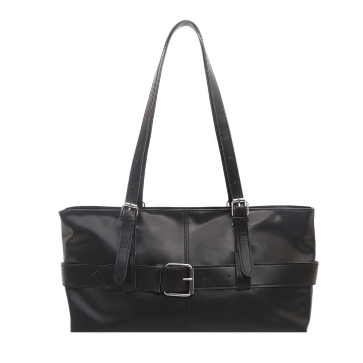 Sleek Structured Leather Tote