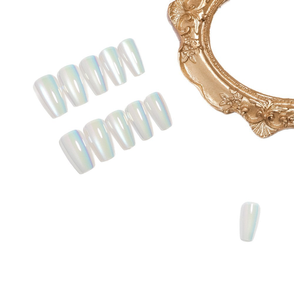 Iridescent Glossy Press-On Nail Set Stornfield